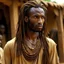 Placeholder: Make a skinny middle eastern man with african features and super long black and brown hair with furnished bronze skin make him look like he’s from the tribe of Judah make his hair go down his back with natural occurring locs