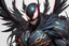 Placeholder: Venom in 8k solo leveling shadow artstyle, crow them, feathers, big wings, neon effect, full body, apocalypse, intricate details, highly detailed, high details, detailed portrait, masterpiece,ultra detailed, ultra quality