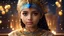 Placeholder: little very young Egyptian girl, beautiful, peaceful, gentle, confident, calm, wise, happy, facing camera, head and shoulders, traditional Egyptian costume, perfect eyes, exquisite composition, night scene, fireflies, stars, Himalayan view, beautiful intricate insanely detailed octane render, 8k artistic photography, photorealistic concept art, soft natural volumetric cinematic perfect light, chiaroscuro, award-winning photograph, masterpiece, Raphael, Caravaggio, Bouguereau, Alma-Tadema