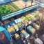 Placeholder:  air view, huge streetMarket,