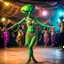 Placeholder: Alien belly dancing.