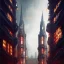 Placeholder: Neo Gothic Metropolis, otto hung, friz Lang ,renaissance painting, matte painting, cyberpunk,detailed facades, retrofuturistic