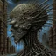 Placeholder: inkpunk, Melancholic hydraulics, horror never satisfies, inspired by the nightmare paintings of Zdzislaw Beksinski, style by H.R. Giger, sinister, fantastical, color