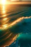 Placeholder: magic sea, realistic, professional photo, 4k, top view, sanset, surf