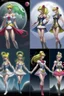 Placeholder: Create a stunning, full body, photorealistic illustration of Sailor Moon's transformation sequence, highlighting her evolution into a beautiful and powerful woman. Ensure that the details, colors, and lighting capture the essence of her character and the magic of the transformation, make no distortion, no deform of any body, make sure its full body frame,