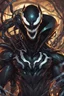 Placeholder: Venom mix with machine in solo leveling shadow artstyle, cyberpunk them, intricate details, highly detailed, high details, detailed portrait, masterpiece,ultra detailed,best quality
