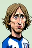 Placeholder: Luka Modric Croatian soccer player 2d cartoon