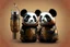 Placeholder: steampunk panda in moutai design