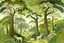 Placeholder: A pale green savanna with leafy trees painted by Edward Hicks