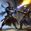 Placeholder: gunslinger fighting a lich