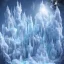 Placeholder: transparent crystal ice castle, rabbits, ice mountain, crystal, ice crystal