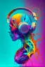 Placeholder: /imagine prompt: headphones, anatomy, colorful