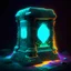 Placeholder: Neon glowing ancient artifact