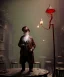 Placeholder: Surreal, steampunk , , cabaret scene. Russian old man. Sweat, Birds, Feather, smoking, happy, hot, color fog, people background, highly detailed, concept art, unreal engine 5, god rays, ray tracing, RTX, lumen lighting, ultra detail, volumetric lighting, 3d, finely drawn, high definition, high resolution.