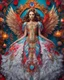 Placeholder: Gorgeous photography full body Beautiful super model Russian dressing Lady Angel colorful art conceptual, amazing artwork, hyper detailed, ultra maximalist quality, 12k , close-up portrait,crystal ornaments vbackground