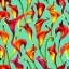 Placeholder: Calla Lily flower print, seamless pattern, pop surrealism, high resolution, oil on canvas