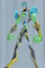 Placeholder: This new alien from the Ben 10 cartoon looks like an alien with an advanced and amazing appearance. He is distinguished by his slender and flexible body, which indicates his high alien capabilities. His skin appears light blue, adding to his feral character.A new space creature from Ben 10 cartoon. Strong and graceful. Advanced metal. Magical power, precise detail and intense power