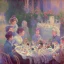 Placeholder: "The Brunch Club" by Monet.