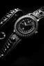 Placeholder: A top-down view of a diamond watch set against a black velvet background, emphasizing its opulent beauty.