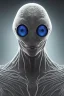 Placeholder: spider alien, head,8 eyes, evil, 8k, finely detailed, photo realistic, HR Giger style