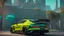 Placeholder: Bentley Mulliner Bacalar ultimate need for speed tuning Mansory Cyberpunk 2077 neon Style Rear View, Super Detailed, desktop wallpaper, 4K