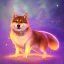 Placeholder: esoteric glowing aura doge shiuba inu with orbs