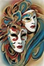 Placeholder: Abstract venetian masks