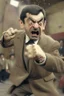 Placeholder: mr bean as rocky, fight scene, taking a hit