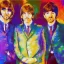 Placeholder: the beatles in impressionist style