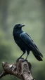 Placeholder: a crow, realistic , pro photography , high quality, and cinematic scene