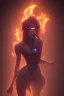 Placeholder: Full body photography of ethereal ANGRY PET , Fire theme art, Dark moody night atmosphere, by Michelangelo, 8K, high body details, anatomically perfect body, oak tree roots, purple, red,