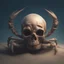 Placeholder: day Sandy beach light skull Cancer scissors big crab scissors 4k