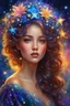 Placeholder: a girl in a dress with stars on her head, beautiful fantasy art portrait, beautiful fantasy portrait, colorfull digital fantasy art, by Victor Nizovtsev, stunning digital illustration, carlos ortega elizalde, anime girl with cosmic hair, very detailed digital painting, exquisite digital illustration, highly detailed digital painting, in stunning digital paint, beautiful fantasy painting