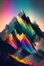 Placeholder: A mountain range made out of rainbows