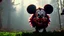 Placeholder: zombie mickey mouse hybrid, photorealism, movie screen capture, horror, sci-fi, retrofuturism,