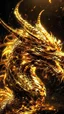 Placeholder: Golden Powerfull Dragon 8K High Quality, Cosmic Astrology Background, Inspired Smaug