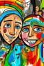Placeholder: expressionism, Pixar style, in abstract art Basquiat, Picasso, Miro, Kandinsky, Klee, Birell, Fairey, Ardon, Buffet aand Picasso style, HD --s 750 --v 5.1 --style raw, water color