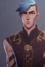 Placeholder: tall and athletic man , with a strong jawline and piercing blue eyes, hair deep brown hair , with only a hint of grey at the temples