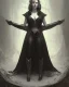 Placeholder: old evil queen in black leather gown with a whip in her hand, femme fatale, volouptous, busty, cleavage, angry, emperious, 8k resolution concept art portrait by Greg Rutkowski,