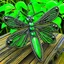 Placeholder: metal gothic green damsonfly wings