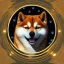 Placeholder: shiba inu swimming in a pool of heavenly orbs