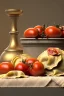 Placeholder: renaissance style still life composite, Raviolis with natural tomato, albahaca, olives, olive oil. moisture, art, natural, ornaments, marble, gold, high kitchen, smooth, gradient color background, unreal engine 5, ray tracing, RTX, lumen lighting, ultra detail, volumetric lighting, 3d.