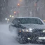 Placeholder: a photo of a car with a human face driving in a snow storm and screaming with pleasure, highly detailed, realistic, bokeh, 9 0 mm, f / 1. 4