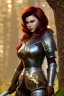 Placeholder: milf, dark red hair, knight armor, full body, forest, 8k resolution, high-quality, fine-detail, intricate, fantasy art, detailed matte, volumetric lighting, illustration, 3D