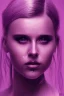 Placeholder:  darkness viking, high light ,purple tones,Danish singer MØ face,