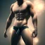 Placeholder: A man in briefs, volumetric lighting, intricate details, realistic style