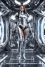 Placeholder: Excellent photo,mechines,realistic photo digital woman,full body,abstracs armored silver chromecast colors shine.style: details digitalphoto, spaceship interior background