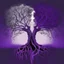 Placeholder: two trees with roots connected purple