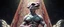 Placeholder: brilliant detailed full figure portrait disco glittery happy weasel alien fluffy muscle man dino anime in the style of Escher and Giger in front of dented marble tower of glitter