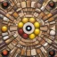 Placeholder: Wood, pastel colors, crepusculare, monde, stone cold, spirale, eye olive,comete, spiner, brown, yelow, white, red, cubes, cups, abstract art,creme,